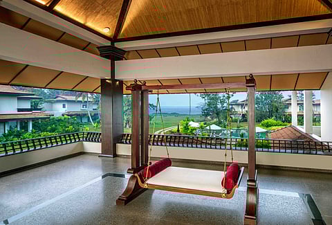 Yoga pavillion at Niraamaya