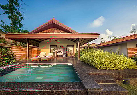 Villas come with a private plunge pool