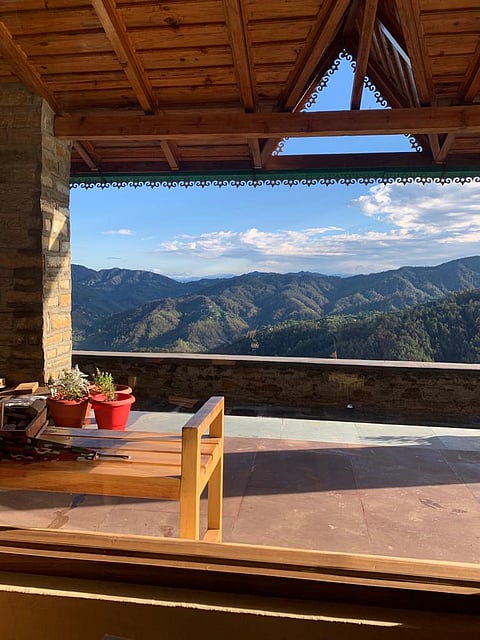 View from the terrace of Aarish