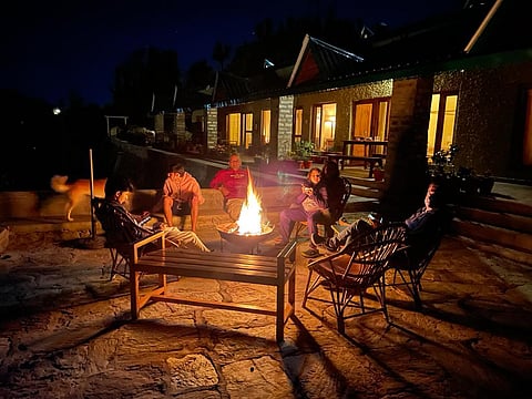 Enjoy a night by the bonfire