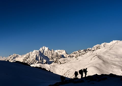 Climb mountain passes, but with caution