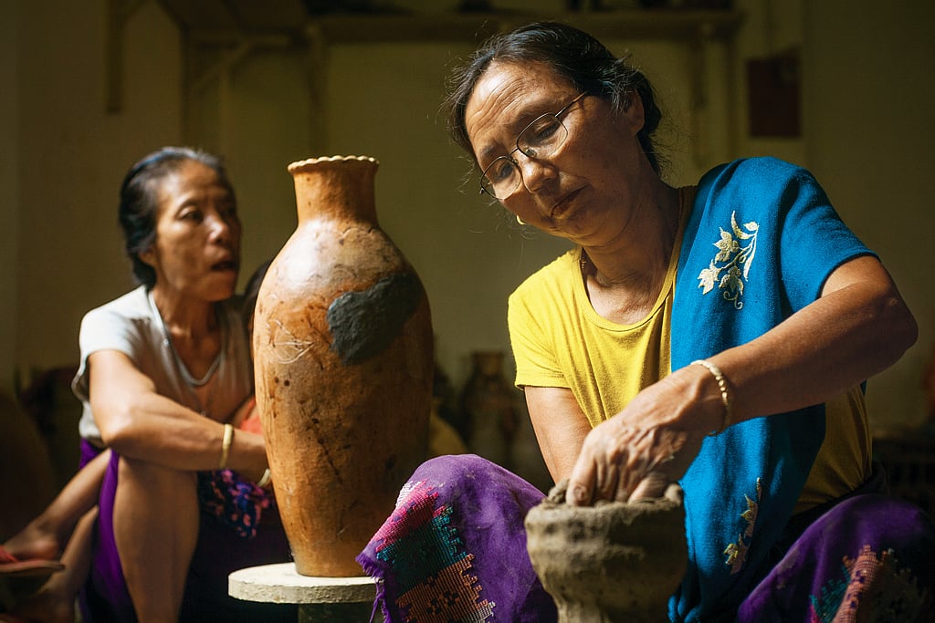 Charai Taba is an art form practised only by married women