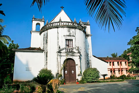 Church Of Lady Of The Rosary in Old Goa carries inscriptions on the conquest of Goa by Afonso de Albuquerque