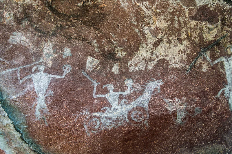 The Satkunda rock paintings are said to be more than 5,000 years old