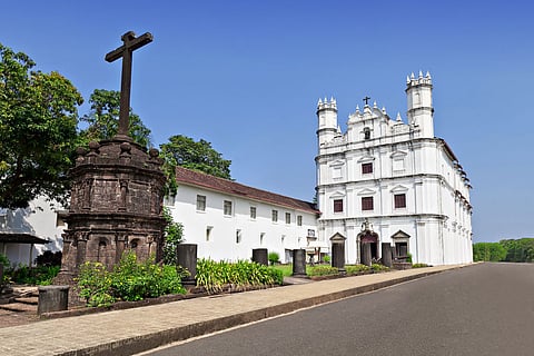 Church Of St Francis Of Assisi in Velha Goa is known for its Baroque and Corinthian architecture