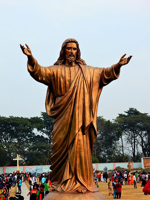 Statue of Jesus at Bandel Church