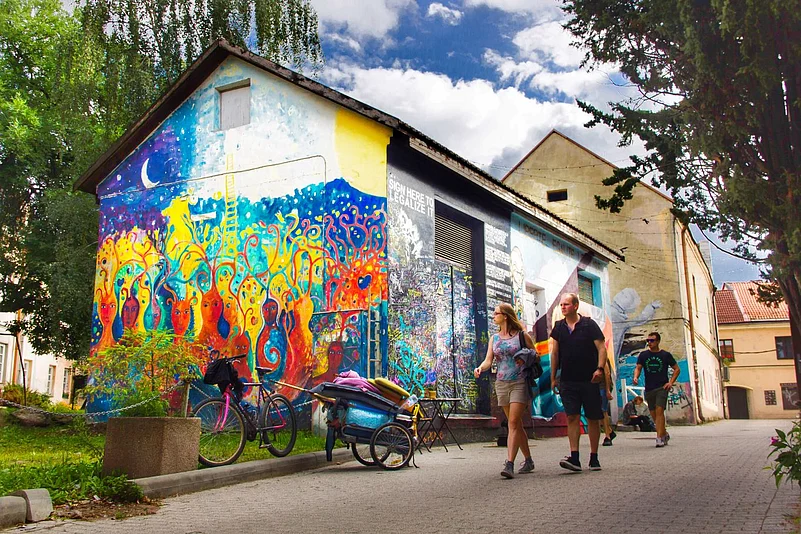 Uzupis has excellent street art