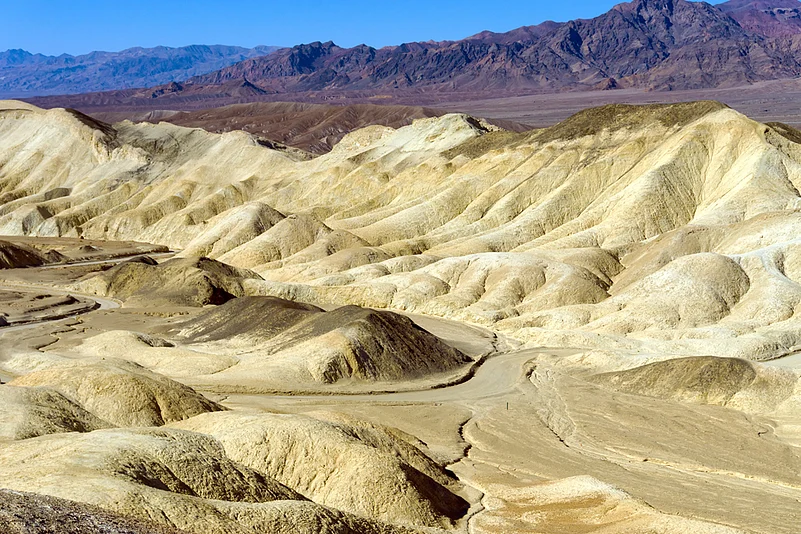 Twenty Mule Team Canyon in Death Valley National Park USA