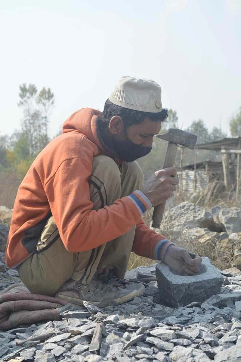 Stone carving has been an important part of life in Kashmir