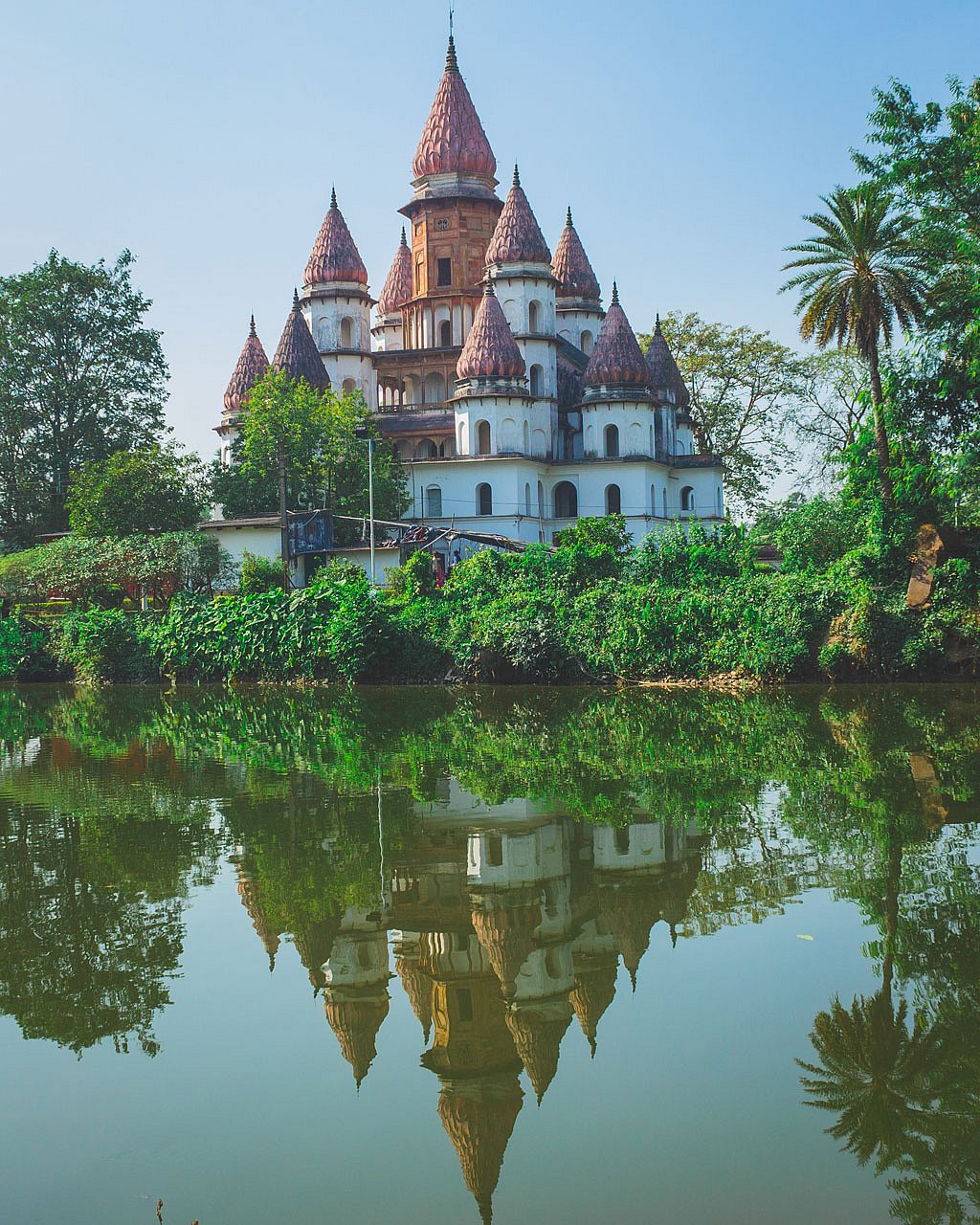 Reflection of the Hangseshwari Temple at Bansberia