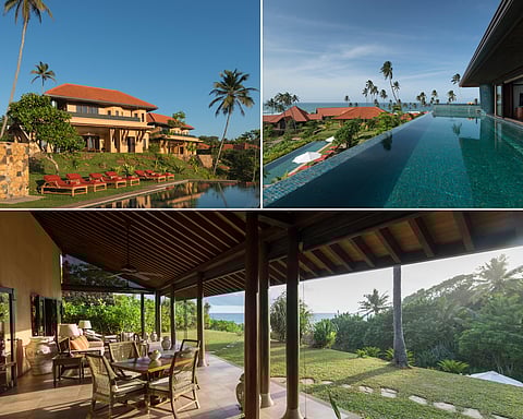 The property is laid out like a village