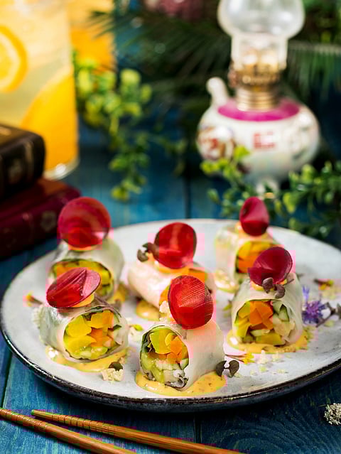 The food menu has interesting items