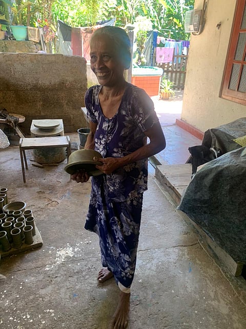 Nalini, a potter in Weligama