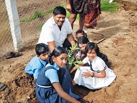 Yoganathan spends his off days visiting schools and colleges to create awareness