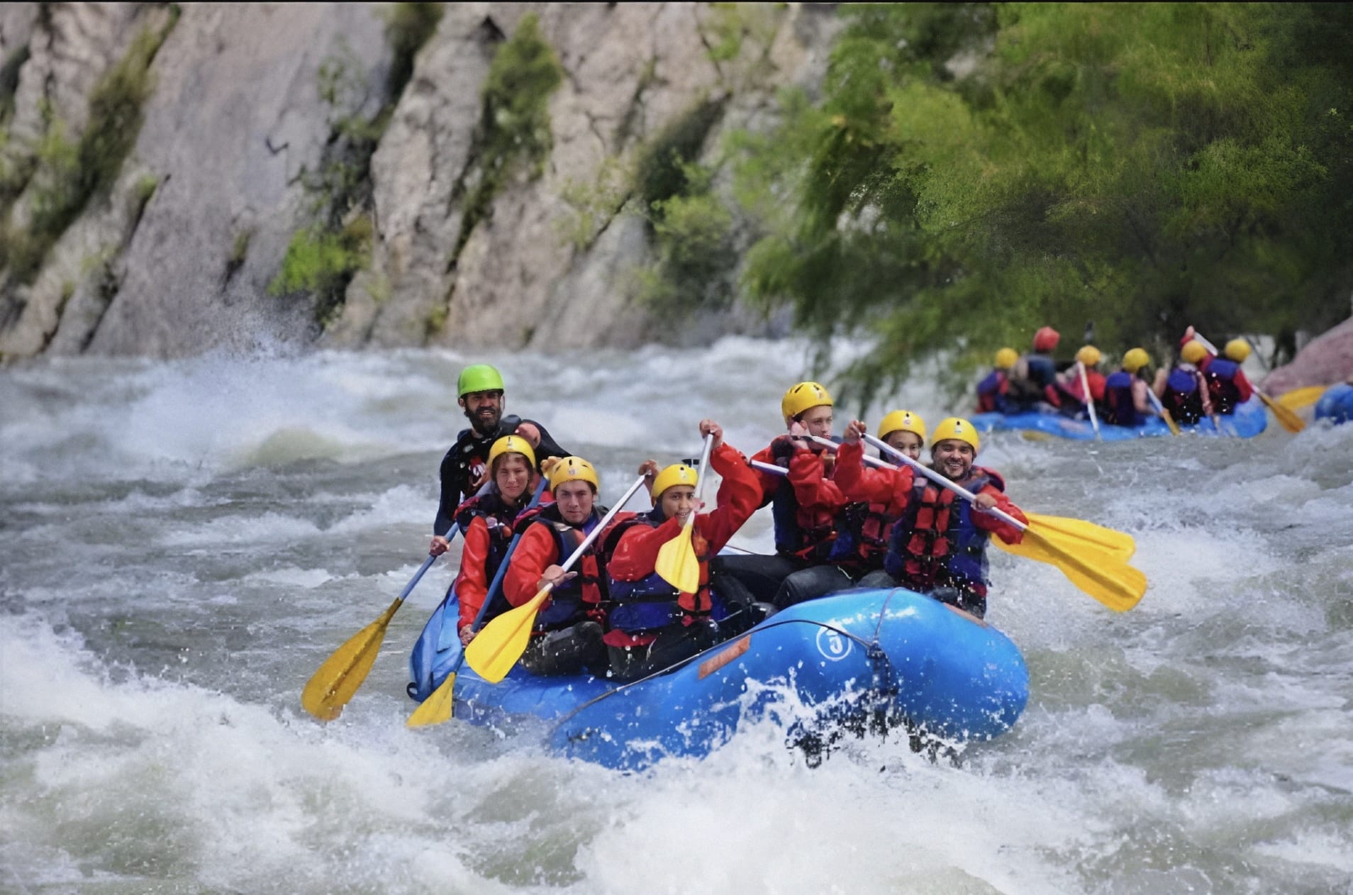 Enjoy the beauty of the valleys and gorges while river rafting 