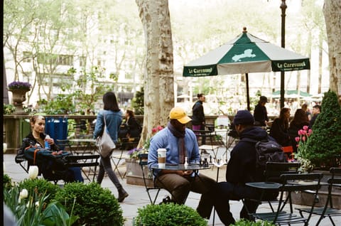Enjoy the leisurely cafes