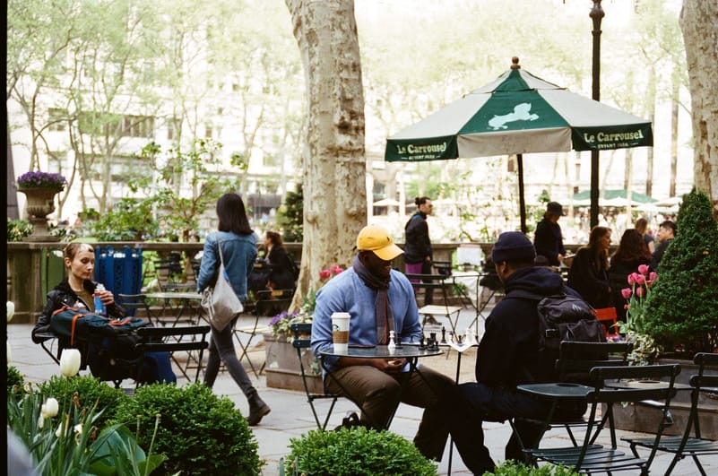 Enjoy the leisurely cafes