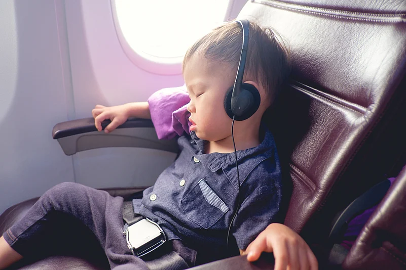 Toddler headphones are quite useful on flights