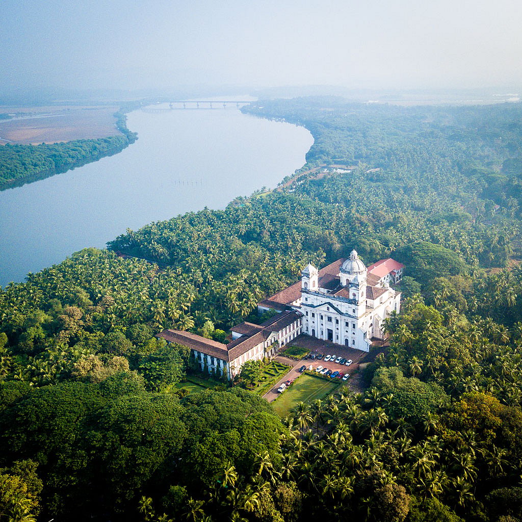 The 17th-century  St Cajetans Church in Old Goa