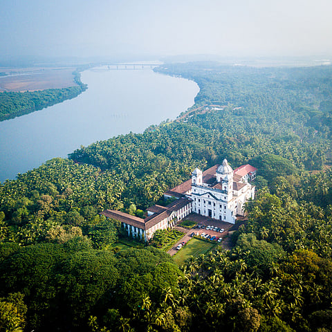 The 17th-century  St Cajetan's Church in Old Goa
