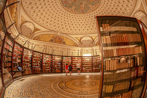 Inside the Library of Congress in Washington DC