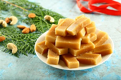 Shutterstock : Mysore Pak is an iconic symbol of South Indias history of sweets