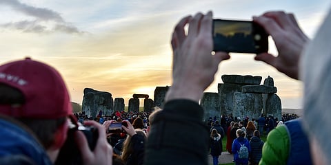 Watch the sun rise over the Stonehenge on the Winter Solstice
