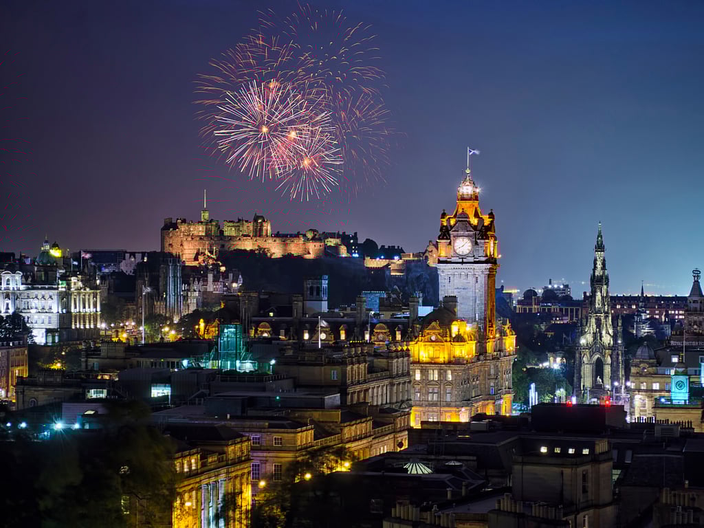 Hogmanay is celebrated at Edinburghs Old Town