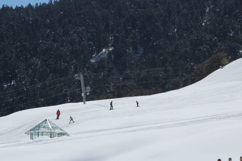 The ski slopes in Uttarakhand are a tourist attraction