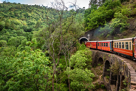The Kalka-Shimla toy train  typically four to five hours long