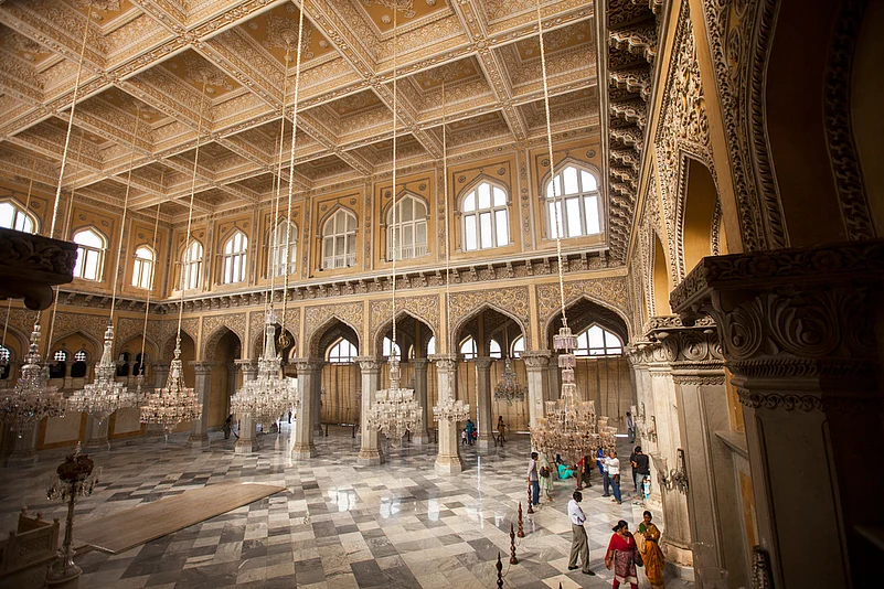 Chowmahalla Palace is a replica of the Shahs Palace in Teheran, Iran
