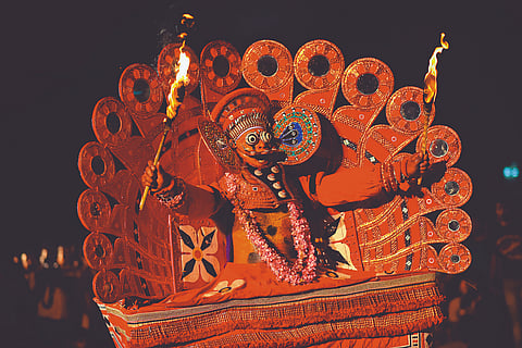 There are more than 500 different Theyyams in Malabar and hundreds in Tulu Nadu