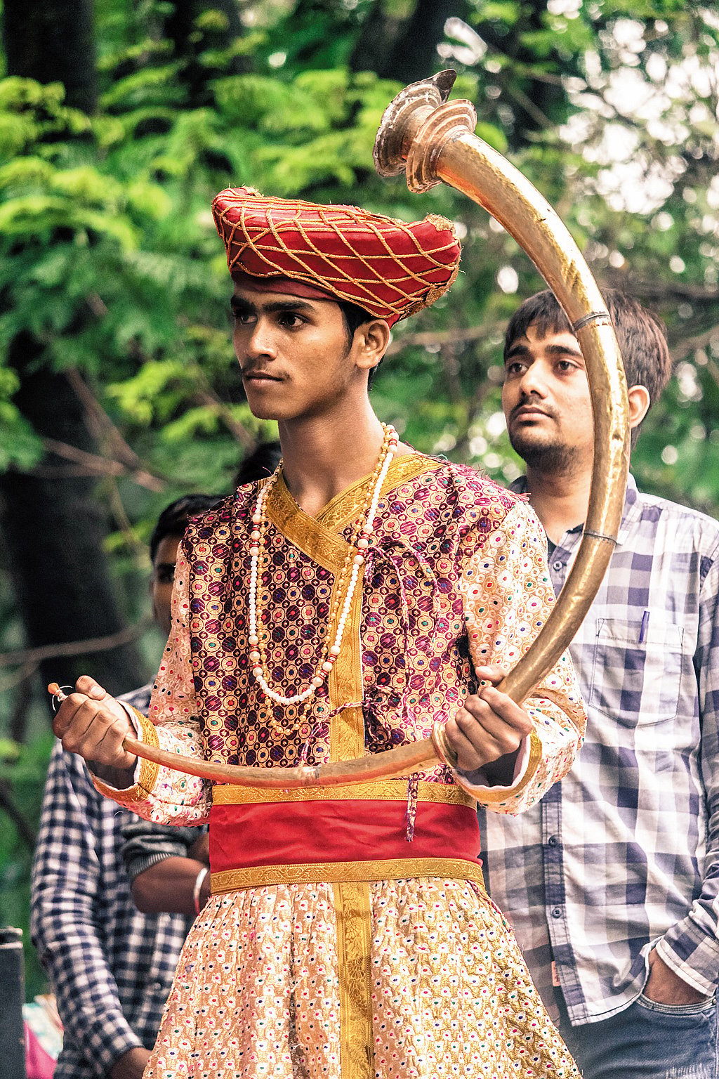 Traditional music is a part of the annual Monsoon Festival in Saputara