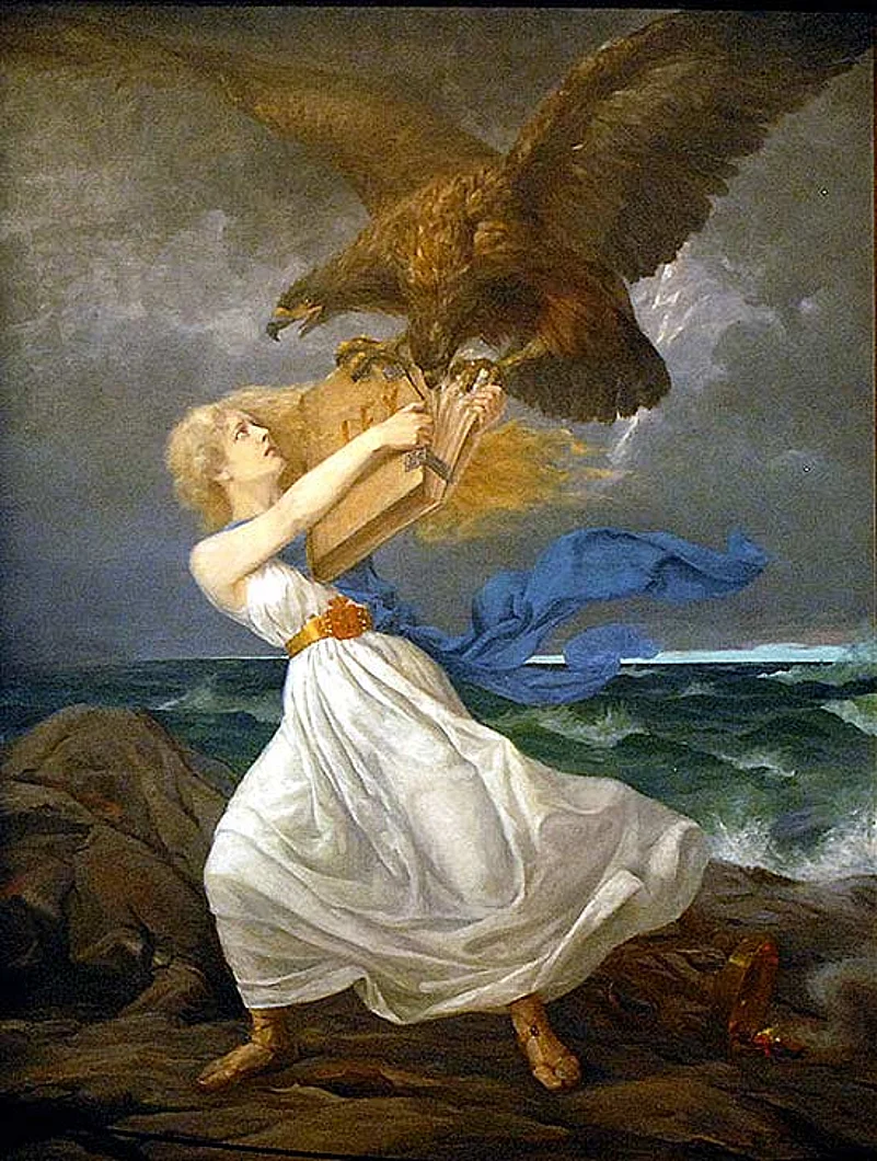 An artwork on display at the National Museum of Finland