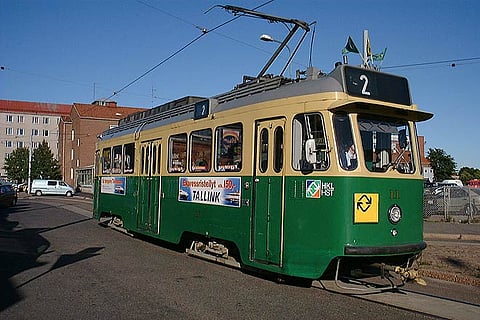 Trams in Helsinki