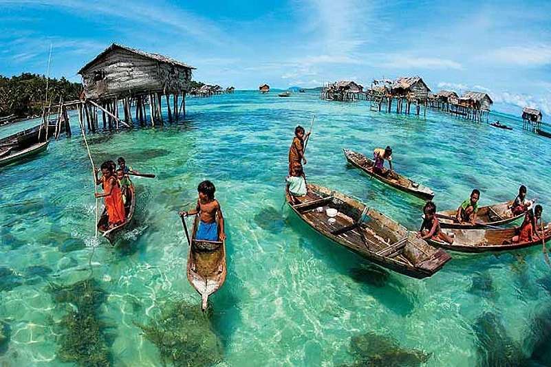 Explore the pristine blue waters of Borneo