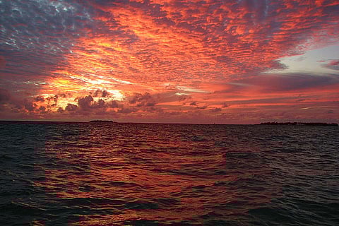 Enjoy the breathtaking sunsets in Maldives