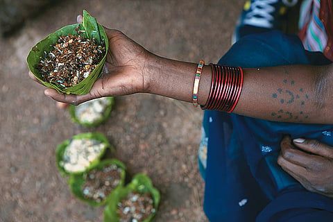 Red Ant Chutney or Chhapra is a delicacy in Bastar