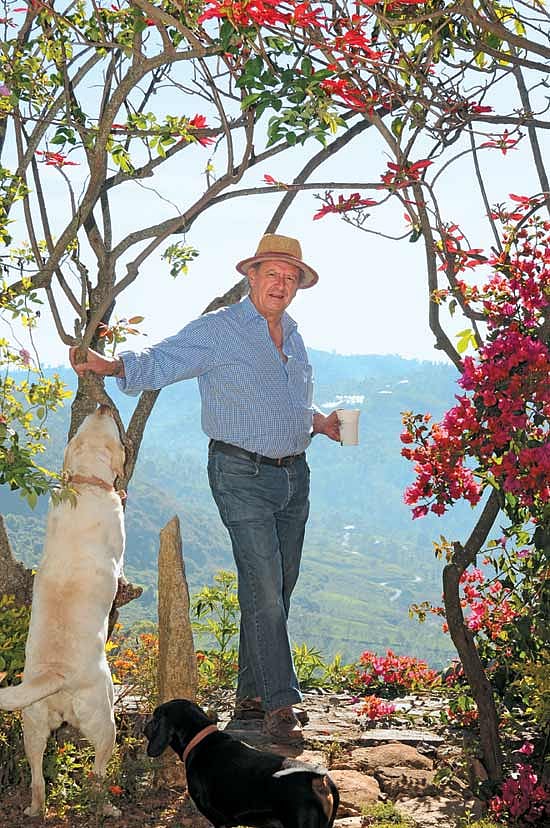 Benoit Sait at his bungalow