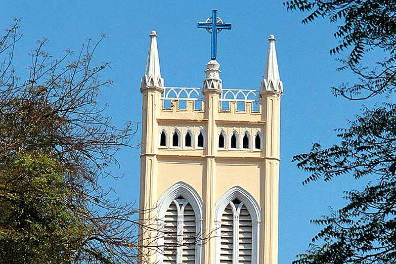 All Saints Church and fort in Trimulgherry