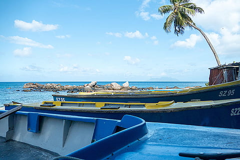 The sea here at Beau Vallone calm and safe for families 