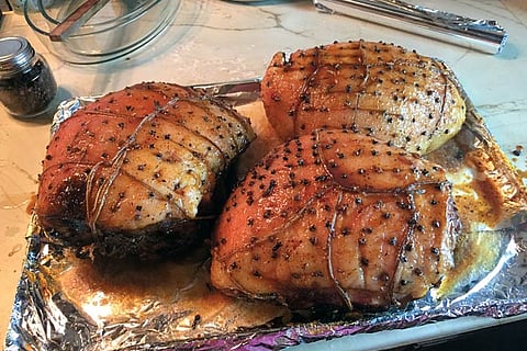 Christmas lunch the next day was quite a meal