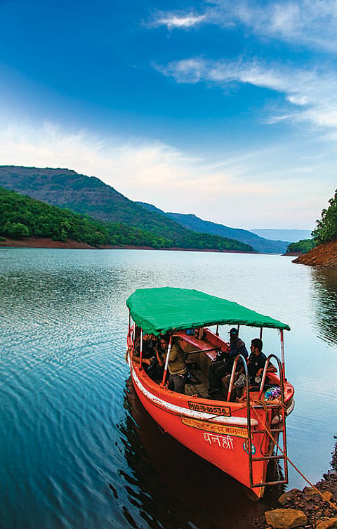 Our ferry in the Koyna backwaters