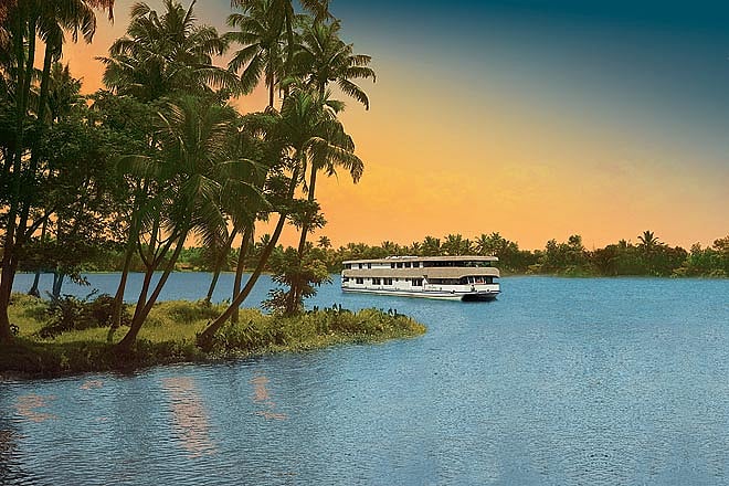 The Oberoi MV Vrinda has eight deluxe cabins and a range of itineraries