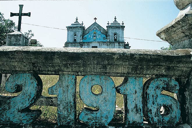 The Nossa Senhora de Saude church near Bicholim