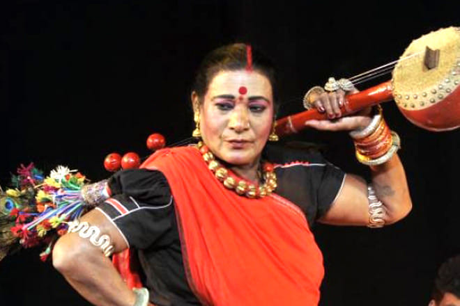 Award winning Pandavani singer Teejan Bai from Chhatisgarh