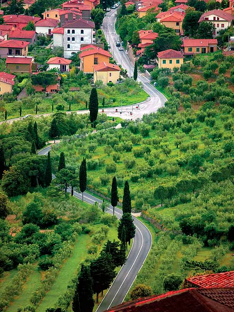 Bucine, a Tuscan village in Italy