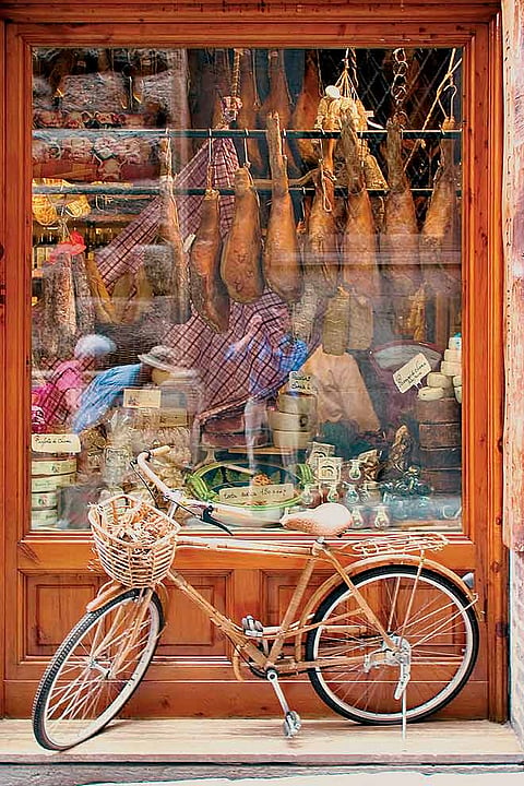 A traditional street scene in Tuscany