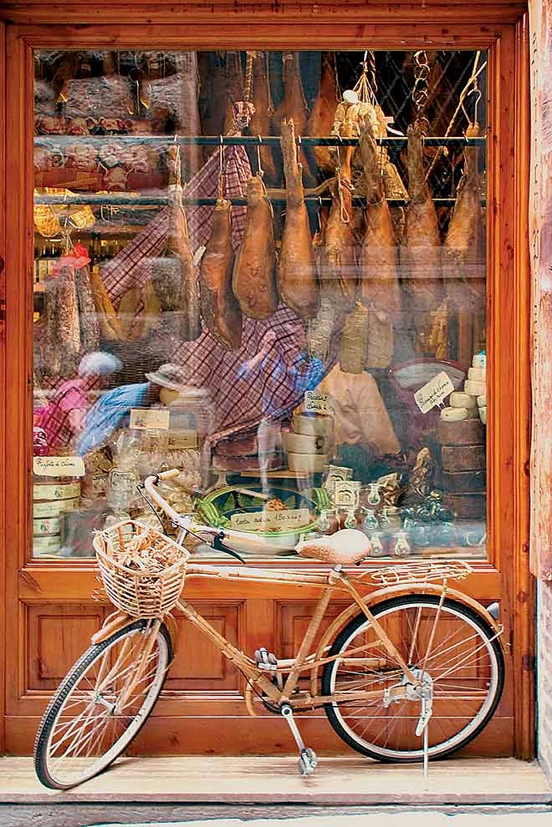 A traditional street scene in Tuscany