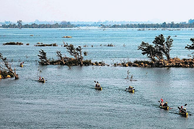 Kayaking is a sterling way to take in the enchanting landscape here at Four Thousand Islands